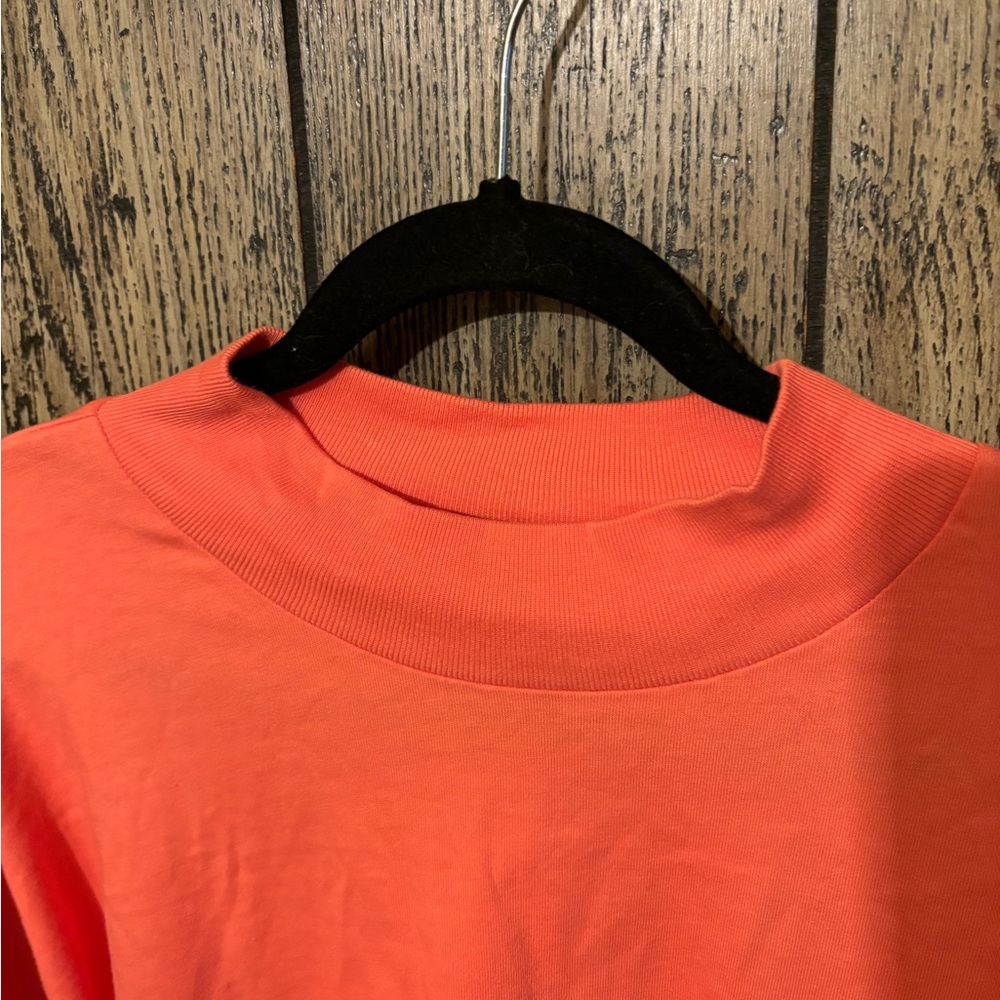 Essentials Men's Long Sleeve Tee - Bright Orange